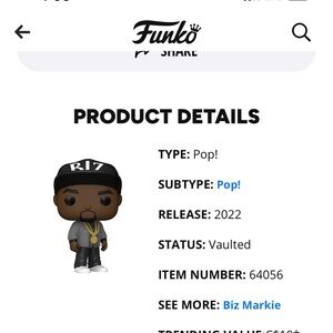 Funko Pop! Biz Markie Figure